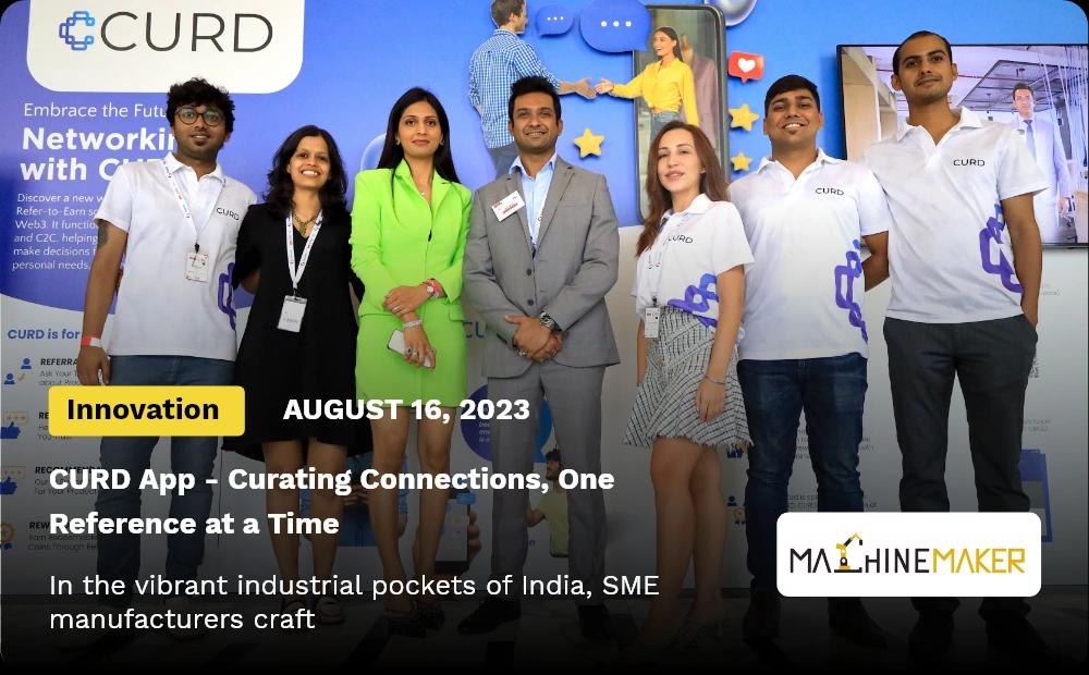 Feature Image of CURD App Article on The Machine Maker Website.